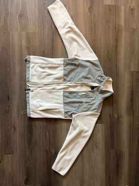The North Face Denali Fleece Jacket – Cream/Beige – Size L